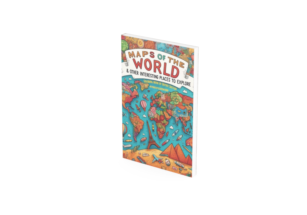 Maps of the world mockup